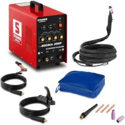Stamos Welding Poste Souder Soudage Pulse Puls Tig Wig Mma Inverter Dc Hf 200A - Rouge 9 Stamos Welding Poste Souder Soudage Pulse Puls Tig Wig Mma Inverter Dc Hf 200A - Rouge -Soudure à larc Sales Store 13813828 5