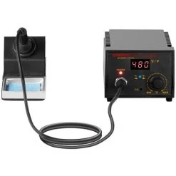 STAMOS Station De Soudage Numérique Avec Écran Et LED Support Pratique 65W 200 à 480°C - Blanc, Crème -Soudure à larc Sales Store 13814197 4