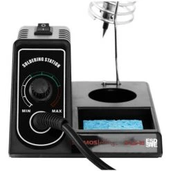 STAMOS Fer À Souder Avec Socle Et Éponge Sèche Structure Légère 200-500°C 35W/45W/60W - Bordeaux -Soudure à larc Sales Store 13814219 4