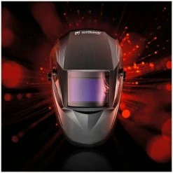 STAMOS Masque De Soudure Automatique Casque Soudage Assombrissement Solaire 100 X 65 Mm - Argent -Soudure à larc Sales Store 13814310 4