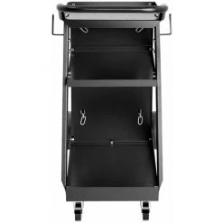 STAMOS Chariot De Soudage Atelier À 3 Niveaux Outil De Soudure Support Bouteilles 75Kg - Argent, Noir -Soudure à larc Sales Store 13974603 3