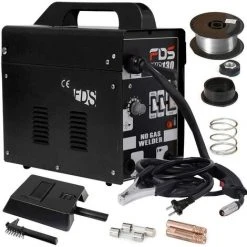 COSTWAY Poste à Souder 230V Inerte FLUX Gaz Inerte MIG 130 électrode De Soudage Fil Fourré