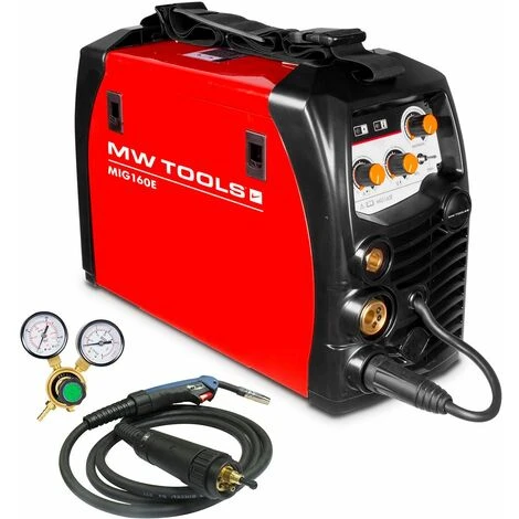 Poste à Souder Onduleur MIG-MAG-FLUX 160A - Manomètre Inclus MW-Tools MIG160E 1 Poste à Souder Onduleur MIG-MAG-FLUX 160A - Manomètre Inclus MW-Tools MIG160E