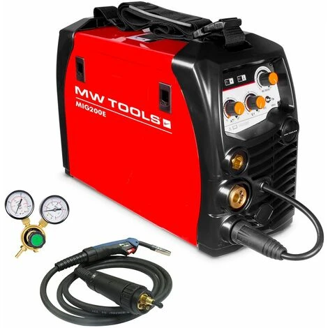 Poste à Souder Onduleur MIG-MAG-FLUX 200A - Manomètre Inclus MW-Tools MIG200E 1 Poste à Souder Onduleur MIG-MAG-FLUX 200A - Manomètre Inclus MW-Tools MIG200E