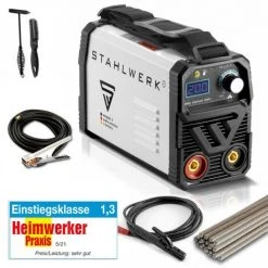 STAHLWERK ARC 200 MD IGBT - Machine à Souder DC MMA / Lift-TIG Avec 200 Ampères Très Compacte, Garantie* Du Fabricant De 7 Ans