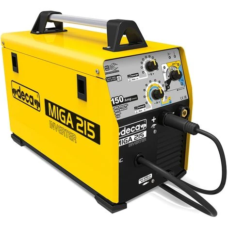 DECA WELD Machine à Souder à Onduleur Multi-processus DECA MIGA 215 - Jaune - - Jaune 1 DECA WELD Machine à Souder à Onduleur Multi-processus DECA MIGA 215 - Jaune - - Jaune
