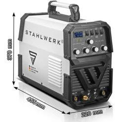 STAHLWERK DC TIG 200 Puls ST - Machine à Souder TIG Professionnelle Avec MMA E-hand, Adaptée Aux Tôles Fines Grâce à La Fonction D'impulsion, Avec Pédale, 7 Ans De Garantie -Soudure à larc Sales Store 23699062 3