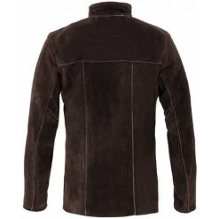 Veste De Survêtement Stamos 'L' Veste De Travail En Cuir De Vachette Véritable - Vert Kaki Foncé, Orange Fluo -Soudure à larc Sales Store 24393384 4