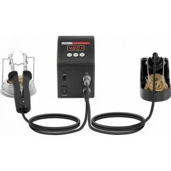 STAMOS Station De Soudage Dessoudage Numérique ESD SMD Fer À Souder Support Éponge 80W - Argent -Soudure à larc Sales Store 24394051 5