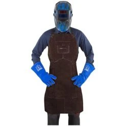 STAMOS Tablier Soudeur Soudure Soudage Vêtements Protection Sécurité Cuir De Vache XL - Marron -Soudure à larc Sales Store 24394502 5