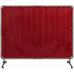 STAMOS Rideau De Soudure Avec Cadre Bâche Ignifuge En Vinyle Rideau Protection 2,3x1,9m - Crème, Bleu, Gris, Rouge -Soudure à larc Sales Store 24394508 3