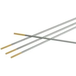 GCE GMBH Électrode En Tungstène WL 15 Ø 2,4 Mm Longueur 175 Mm Dorée 10 Pces/boîte Plast.