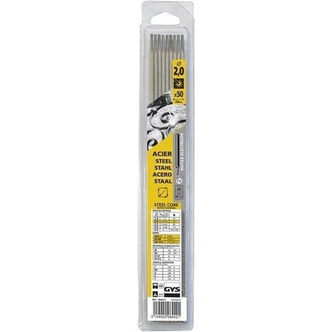 Blister De 50 électrodes GYS Rutiles Ø 2,0 Mm - 084421 1 Blister De 50 électrodes GYS Rutiles Ø 2,0 Mm - 084421