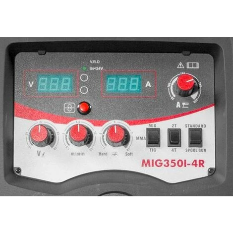 Poste à Souder Industriel Mobile MIG MAG FLUX 350 A - Manomètre Inclus MW-Tools MIG350I-4R 5 Poste à Souder Industriel Mobile MIG MAG FLUX 350 A - Manomètre Inclus MW-Tools MIG350I-4R – Image 5