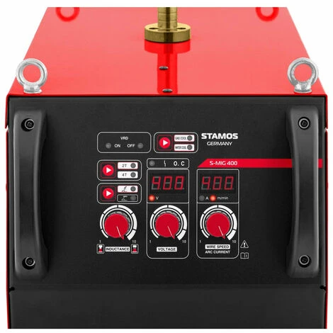 HELLOSHOP26 Poste À Souder MIG/MAG MMA E-Hand FCAW S-MIG 400 (400 V, 400 A, Profondeur Max. 20 Mm, Arc Force, Anti-Stick, VRD, Avec Dévidoir Externe, Torche MIG Refroidie À L'Eau, Sans Fiche - Or 2 HELLOSHOP26 Poste À Souder MIG/MAG MMA E-Hand FCAW S-MIG 400 (400 V, 400 A, Profondeur Max. 20 Mm, Arc Force, Anti-Stick, VRD, Avec Dévidoir Externe, Torche MIG Refroidie À L'Eau, Sans Fiche - Or – Image 2