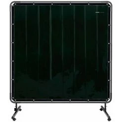 STAMOS Rideau De Soudure Avec Cadre Bâche Ignifuge En Vinyle Rideau Protection 1,7x1,7m - Noir -Soudure à larc Sales Store 33471669 3