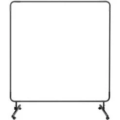 STAMOS Rideau De Soudure Avec Cadre Bâche Ignifuge En Vinyle Rideau Protection 1,7x1,7m - Noir -Soudure à larc Sales Store 33471669 5