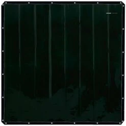 STAMOS Rideau De Soudure Ignifuge En Vinyle Rideau Protection À Œillets 1,75 X 1,75 M - Blanc, Argent