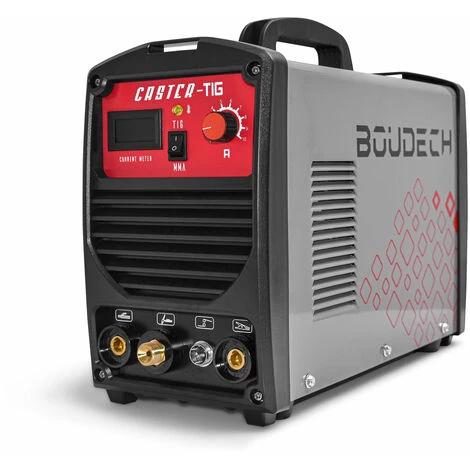 Boudech CASTER-TIG Soudeuse à L'arc Avec Technologie Inverter 200 Amp. TIG/MMA Double Fonction Avec Déclencheur Haute Fréquence Et Système De Protection VDR. Fourni Avec Une Torche TIG, Un Porte-électrode, Une Pince De Terre, Un Câble De 3 M Et Des Brosses. Certi 1 Boudech CASTER-TIG Soudeuse à L'arc Avec Technologie Inverter 200 Amp. TIG/MMA Double Fonction Avec Déclencheur Haute Fréquence Et Système De Protection VDR. Fourni Avec Une Torche TIG, Un Porte-électrode, Une Pince De Terre, Un Câble De 3 M Et Des Brosses. Certi