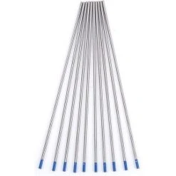 ALMI 10 Pièces électrodes De Tungstène De Soudage, Pointe Bleue D'électrode Lanthane 1.0/1.6/2.4mm, Tige D'électrode De Tungstène De Soudage De Qualité Supérieure Lanthane à 2%(2,4 X 175 Mm) -Soudure à larc Sales Store 45860726 4