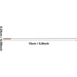 ALMI Electrode De Tungstène Soudure Electrode De Thorium-tungstène 2% Thorium. Pour Machine De Soudure WT20. Rouge (2.4mm*175mm) -Soudure à larc Sales Store 45860767 3