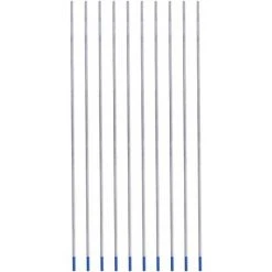ALMI 10 Pièces électrodes De Tungstène De Soudage. Pointe Bleue D'électrode Lanthane 1.0/1.6/2.4mm. Tige D'électrode De Tungstène De Soudage De Qualité Supérieure Lanthane à 2%(1.6 X 175 Mm) -Soudure à larc Sales Store 45861342 3