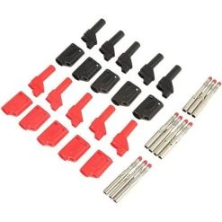 GUAZHUNIFR Fiche Connecteurs Bananes Enfichables 4 Mm De Sécurité Entièrement Isolés Rouge Noir Guazhuni 10 Pièces -Soudure à larc Sales Store 46561032 5