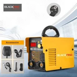 BLACKPINE - Poste à Souder - Inverter - MMA 300 - Ø 1.6 à 3.2 Mm - 230V - Livré Avec 1.2m Cables De Masse Et 1.8m Porte Électrodes