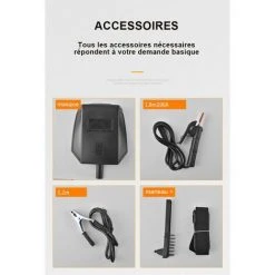 BLACKPINE - Poste à Souder - Inverter - MMA 300 - Ø 1.6 à 3.2 Mm - 230V - Livré Avec 1.2m Cables De Masse Et 1.8m Porte Électrodes -Soudure à larc Sales Store 48201725 4