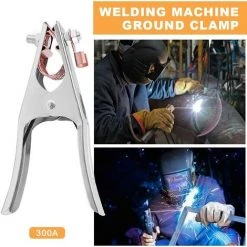 DEVENIRRICHE Pince De Masse, Pince Soudure, 1 Pince De Terre De Soudage, Fait De Fer + Laiton, Solide Et Durable, Matériel De Soudage Professionnel, Pour La Plupart Des Machines à Souder (300A) -Soudure à larc Sales Store 48883091 5