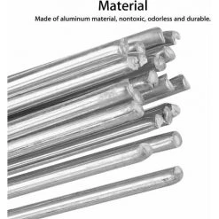 SUPERSELLER Fil à Souder Pour Fer 20 Pièces En Aluminium Baguettes De Soudage Noyau Solide Aucun Flux Requis Résistance à La Corrosion à Faible Point De Fusion, 250x1.6mm - 250x1.6mm -Soudure à larc Sales Store 48889305 4