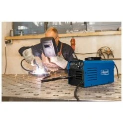 Poste à Souder SCHEPPACH - 90 A - 3 Bobines De Fil Fourré - Masque à Souder - Brosse Métallique - WSE3500 -Soudure à larc Sales Store 50200678 3