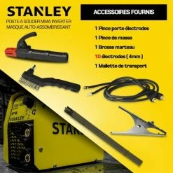 STANLEY Poste à Souder Inverter 160A + Masque 11DIN -Soudure à larc Sales Store 5269106 4
