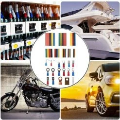 Ensemble De Boîtiers De Fils électriques, Bornes à Sertir De 350 PCS Connecteurs à Bout à Bout + 328 Tubes De Thermo-rétraction (678pcs)Macaron -Soudure à larc Sales Store 53106875 5