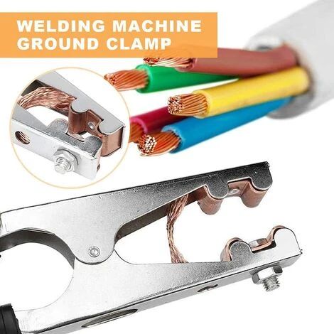 Pince De Masse Pince De Masse Laiton, Fabriqué En Fer, Durable, Sûr Et Stable, Confortable à Tenir, Adapté Au Soudage électrique (800A)Macaron 4 Pince De Masse Pince De Masse Laiton, Fabriqué En Fer, Durable, Sûr Et Stable, Confortable à Tenir, Adapté Au Soudage électrique (800A)Macaron – Image 4