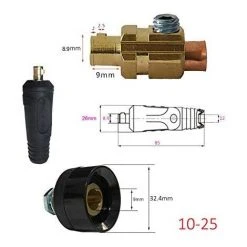 Câble De Soudage Rapide Pour Montage Rapide Prise Rapide Soudeur (DKJ10-25 & DKZ10-25)Macaron -Soudure à larc Sales Store 53106884 3