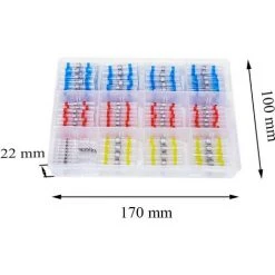 Joint De Soudure Connecteur De Fil 300 Pièces Cosse Thermosoudable Connecteurs De Soudure Gaine Thermorétractable Souder Joint Fil Câble Connecteur à Bout Seal Connecteurs Macaron -Soudure à larc Sales Store 53106888 5