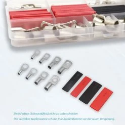 Cosses De Câble En Cuivre étamé, Cosses De Câble, Connecteurs à Sertir, 140 Pièces Cosses à Anneau Pour Gaine Thermorétractable Macaron -Soudure à larc Sales Store 53106891 4