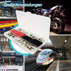 Cosses De Câble En Cuivre étamé, Cosses De Câble, Connecteurs à Sertir, 140 Pièces Cosses à Anneau Pour Gaine Thermorétractable Macaron -Soudure à larc Sales Store 53106891 5