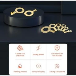 Cosses De Fil électrique Oeillet Cosses à Sertir Anneau En Laiton Cosses De Fil Trou Pour Les Yeux Fil De Cuivre Connecteur à Sertir Kit De Bornes De Fil Macaron -Soudure à larc Sales Store 53106892 5