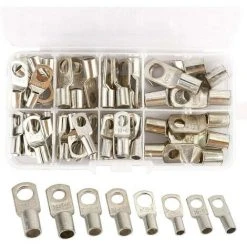 Kit De Connecteurs à Sertir Pour Bague De Cosse De Câble De Soudure De Batterie De Terminal De Tube De Cuivre 60pcs Macaron -Soudure à larc Sales Store 53106893 3