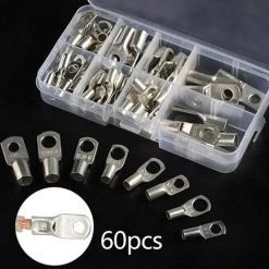 Kit De Connecteurs à Sertir Pour Bague De Cosse De Câble De Soudure De Batterie De Terminal De Tube De Cuivre 60pcs Macaron -Soudure à larc Sales Store 53106893 5
