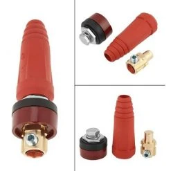 Connecteur De Câble De Soudage DKJ35-50 Connecteur De Câble à Raccord Rapide Rouge Avec Prise Pour Machine à Souder Macaron -Soudure à larc Sales Store 53106901 3