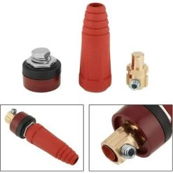Connecteur De Câble De Soudage DKJ35-50 Connecteur De Câble à Raccord Rapide Rouge Avec Prise Pour Machine à Souder Macaron -Soudure à larc Sales Store 53106901 4