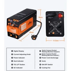 JMAX TOPSHAK TS-EM2 Poste à Souder Inverter Station De Soudage TIG Soudage à électrodes Machine à Souder -Soudure à larc Sales Store 53551316 5