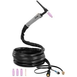 STAMOS Torche TIG Pack De Tuyaux TIG Soudage TIG Prise À 2 Broches 4 M 8 L/min - Argent