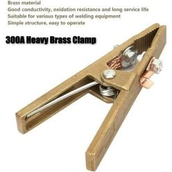 BEARSU Pince De Masse Soudure, 300A Mâchoire Lourde En Laiton, Pince De Terre Soudure Pour Poste De Soudage Welder (260A/300A/500A) -Soudure à larc Sales Store 54959024 3