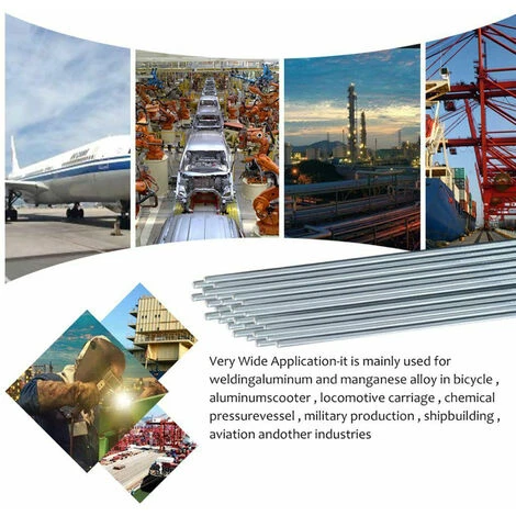 SUPERSELLER Poste à Souder MMA & électrode Enrobée 10pcs Baguettes De Soudure En Aluminium Noyau Solide Aucun Flux Requis Résistance à La Corrosion à Faible Point De Fusion - 250 × 2,4 Mm 2 SUPERSELLER Poste à Souder MMA & électrode Enrobée 10pcs Baguettes De Soudure En Aluminium Noyau Solide Aucun Flux Requis Résistance à La Corrosion à Faible Point De Fusion - 250 × 2,4 Mm – Image 2