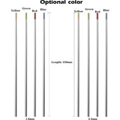 TANCYCO Électrodes De Tungstène Baguettes De Soudage Pièces D'équipement De Soudage Soudures Torche Tungstène Broche électrodes De Soudage Tiges Vert 3.2*150 -Soudure à larc Sales Store 57020675 3