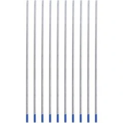 BEARSU 10pcs 1.0/1.6/2.4mm Électrodes De Soudure De Tungstène, Lanthanated Electrode Blue Tip(2.4 * 150mm) -Soudure à larc Sales Store 57685539 3